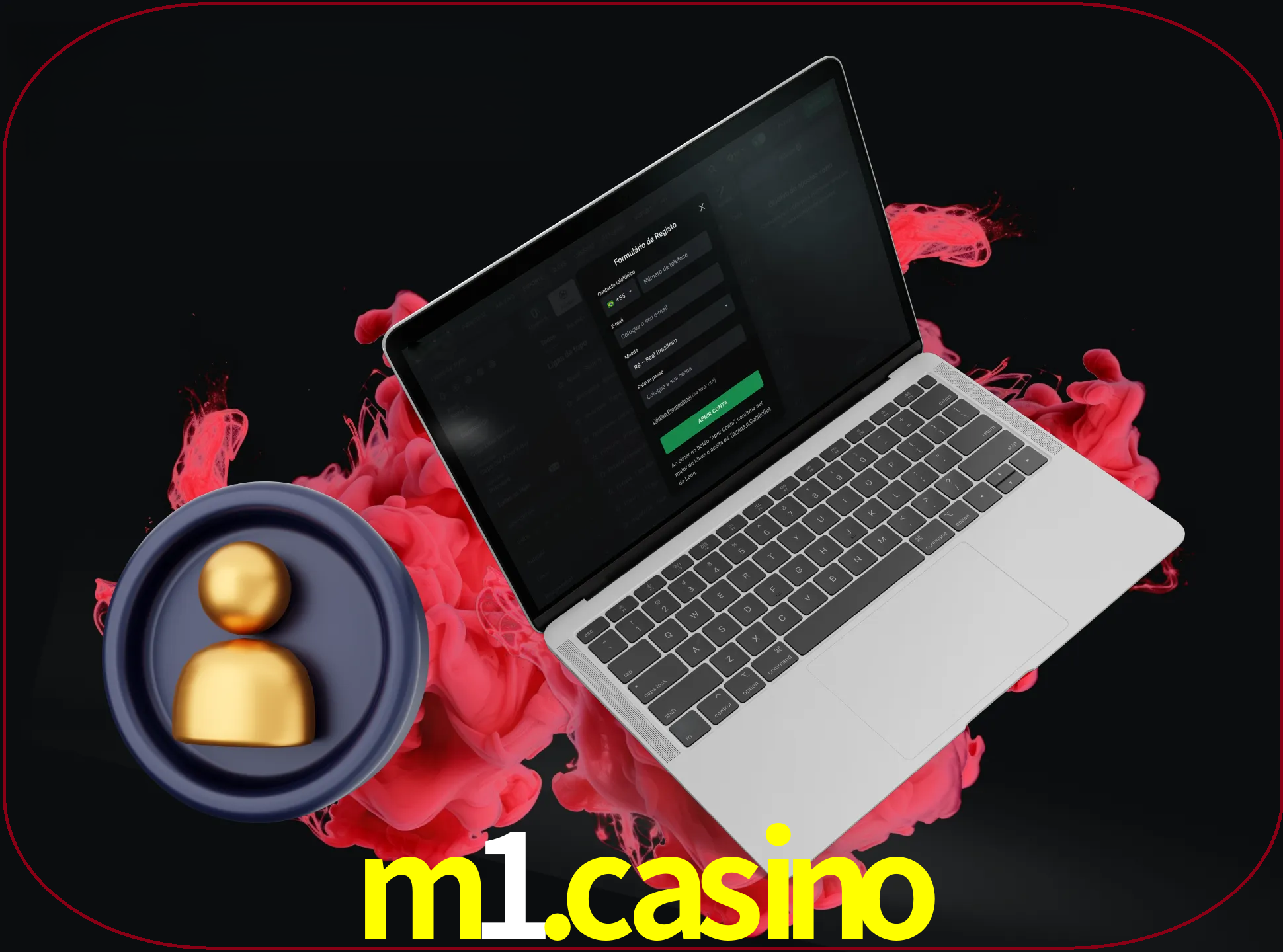 No cabeçalho do site M1.CASINO, clique no botão que o levará a um formulário especial onde terá de introduzir as suas informações actuais.
