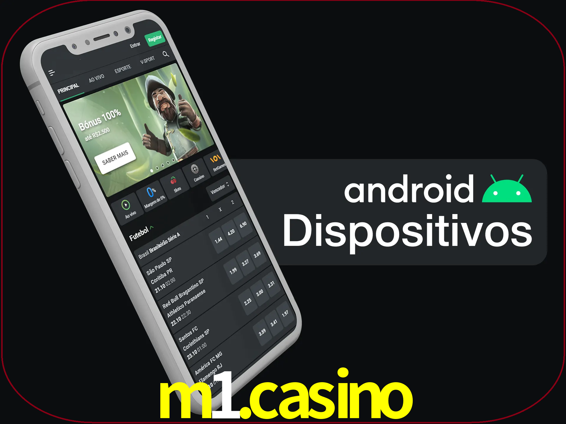 O aplicativo suporta a maioria de todos os dispositivos Android.