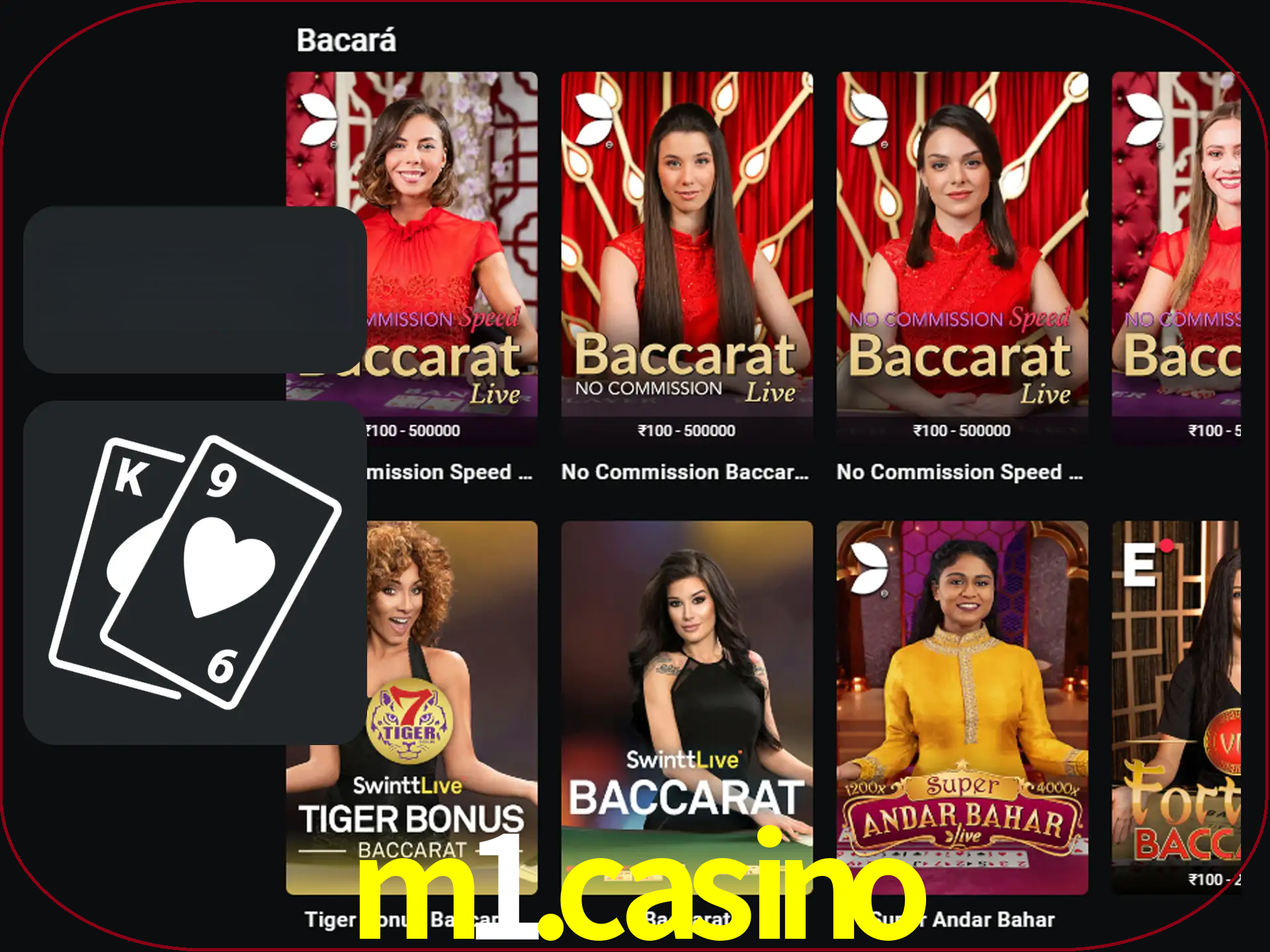 Ganhe muito dinheiro jogando jogos de bacará.