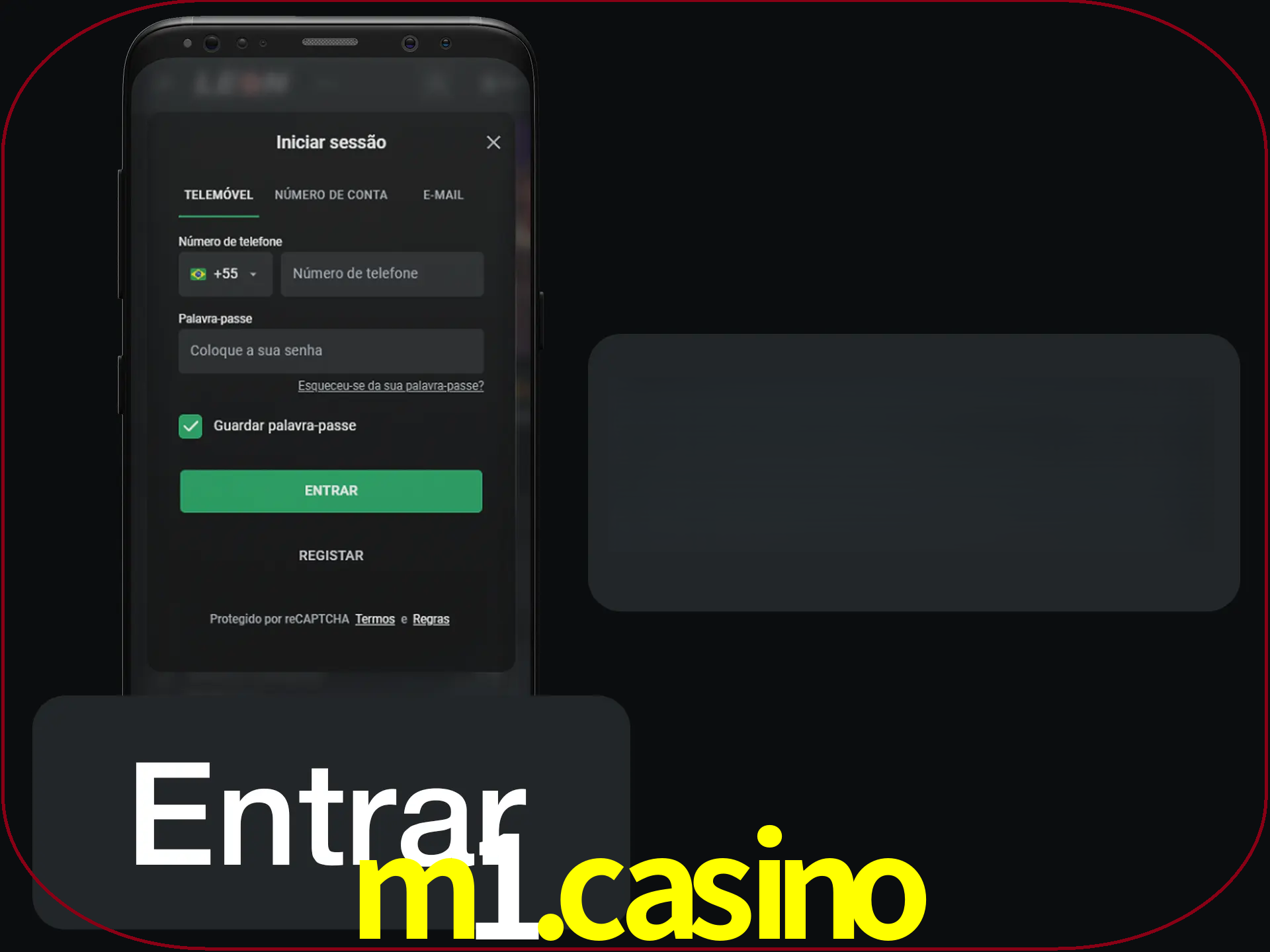 Faça o login para começar a apostar e jogar no cassino.