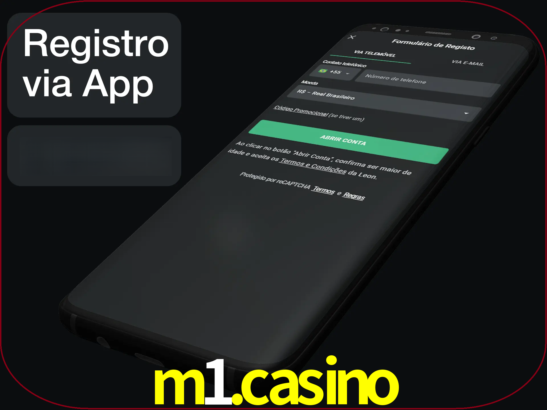 Registre-se quiclly em LeonBet usando o aplicativo.