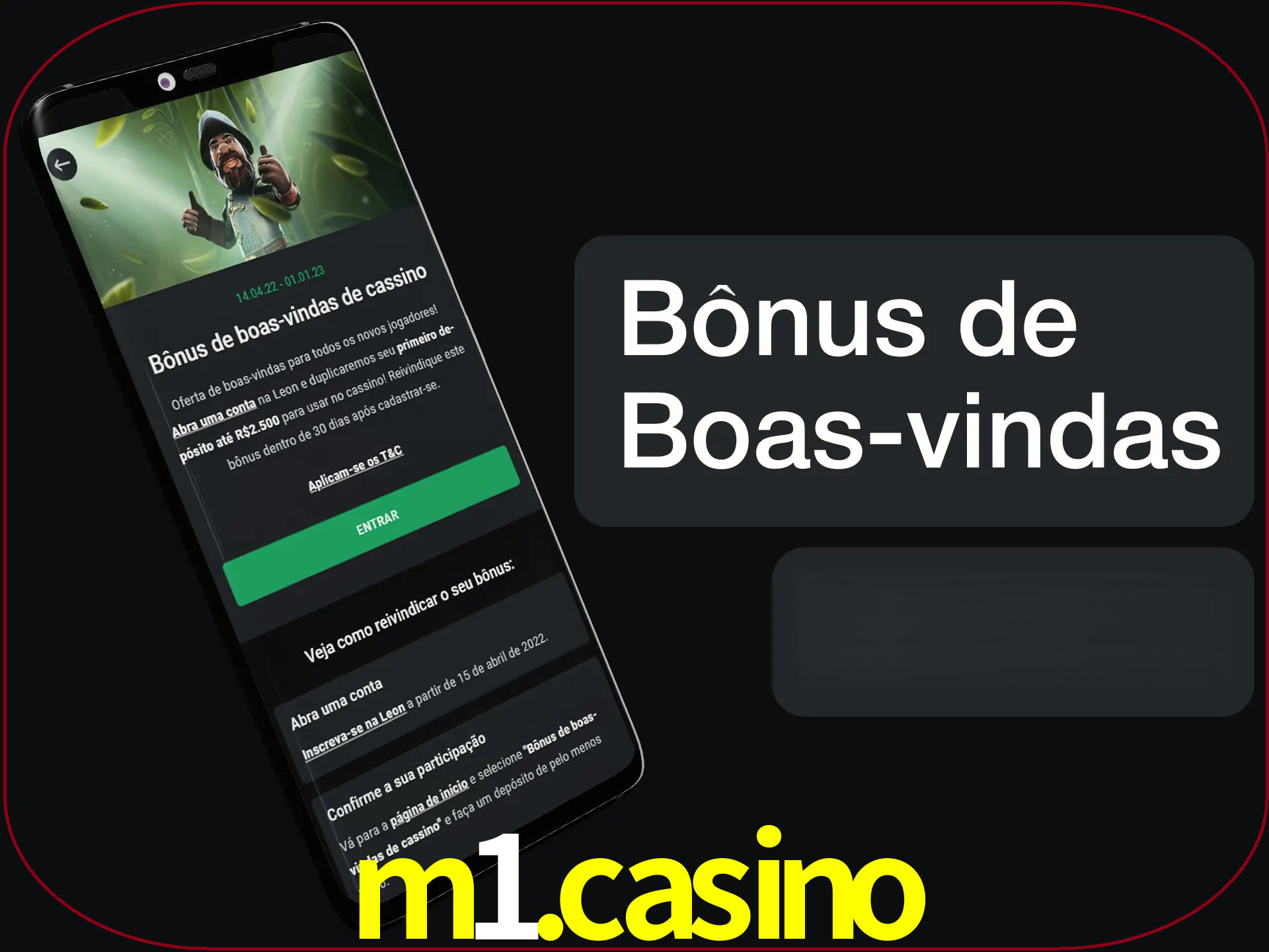 Não se esqueça de usar o bônus de boas-vindas.
